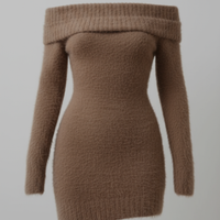 Off Shoulder Sweater Dress
