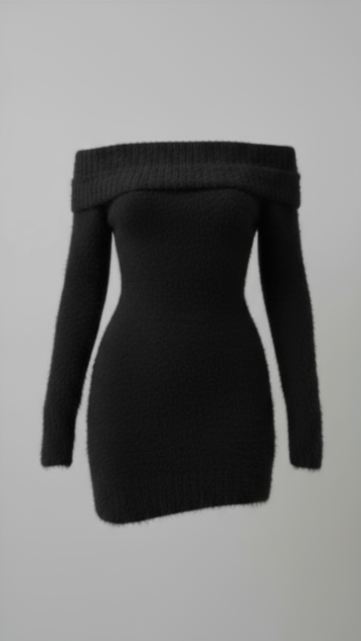 Off Shoulder Sweater Dress