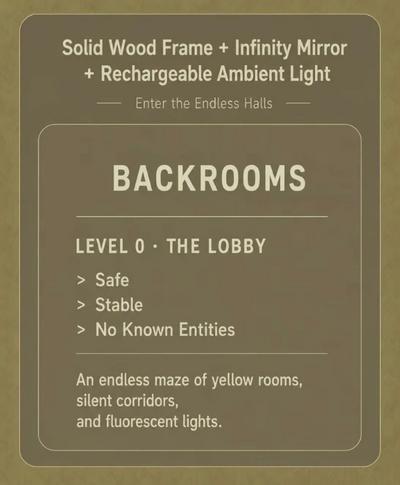 Backrooms Infinity Mirror Diorama