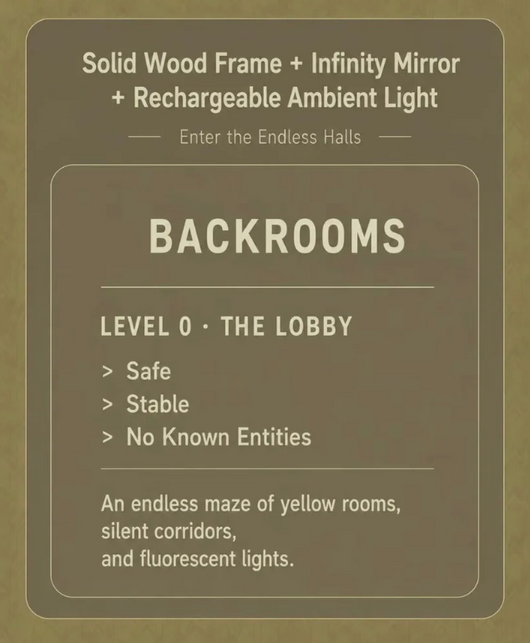 Backrooms Infinity Mirror Diorama
